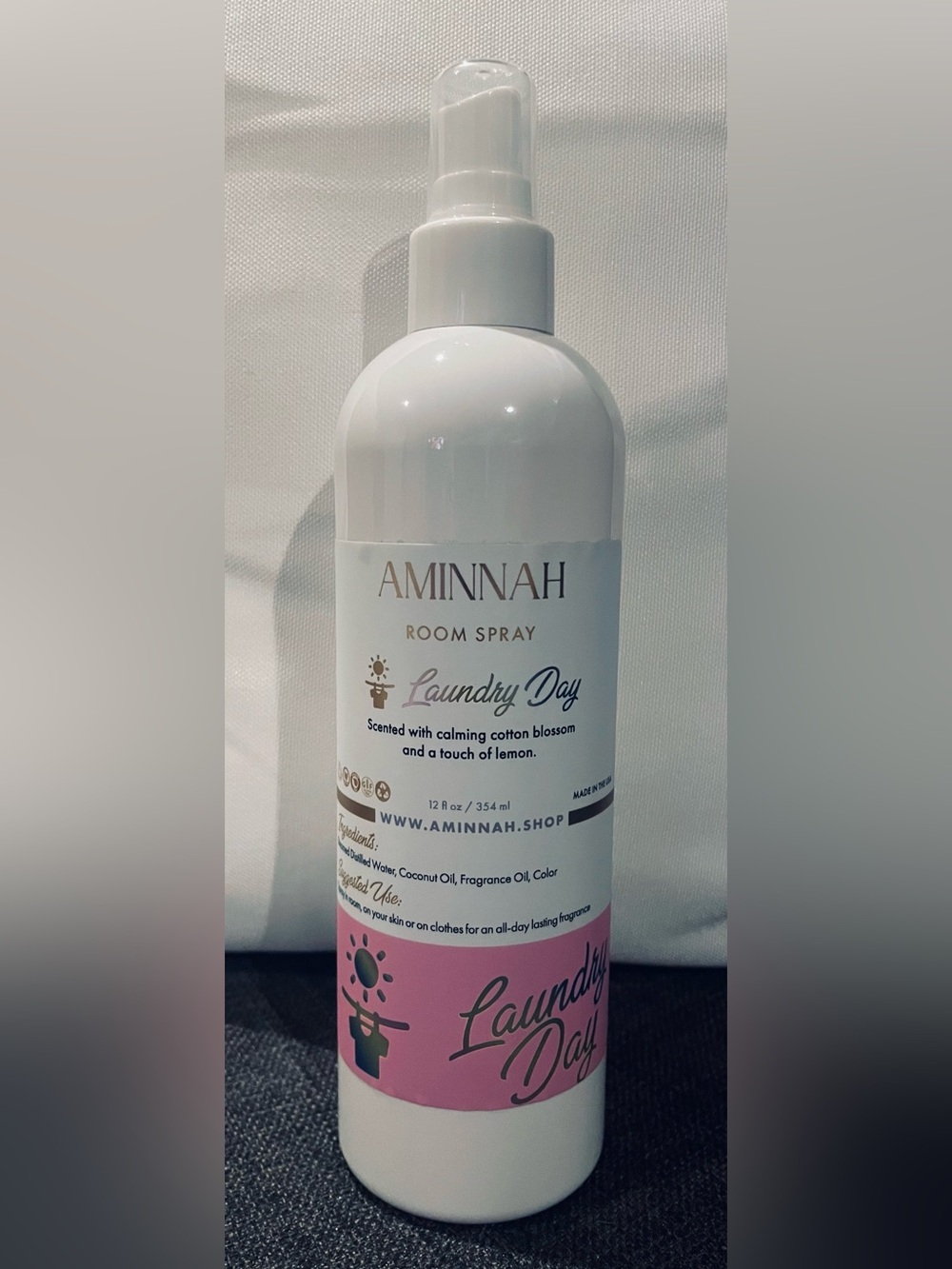 Aminnah Laundry Day Room Spray 12 oz.